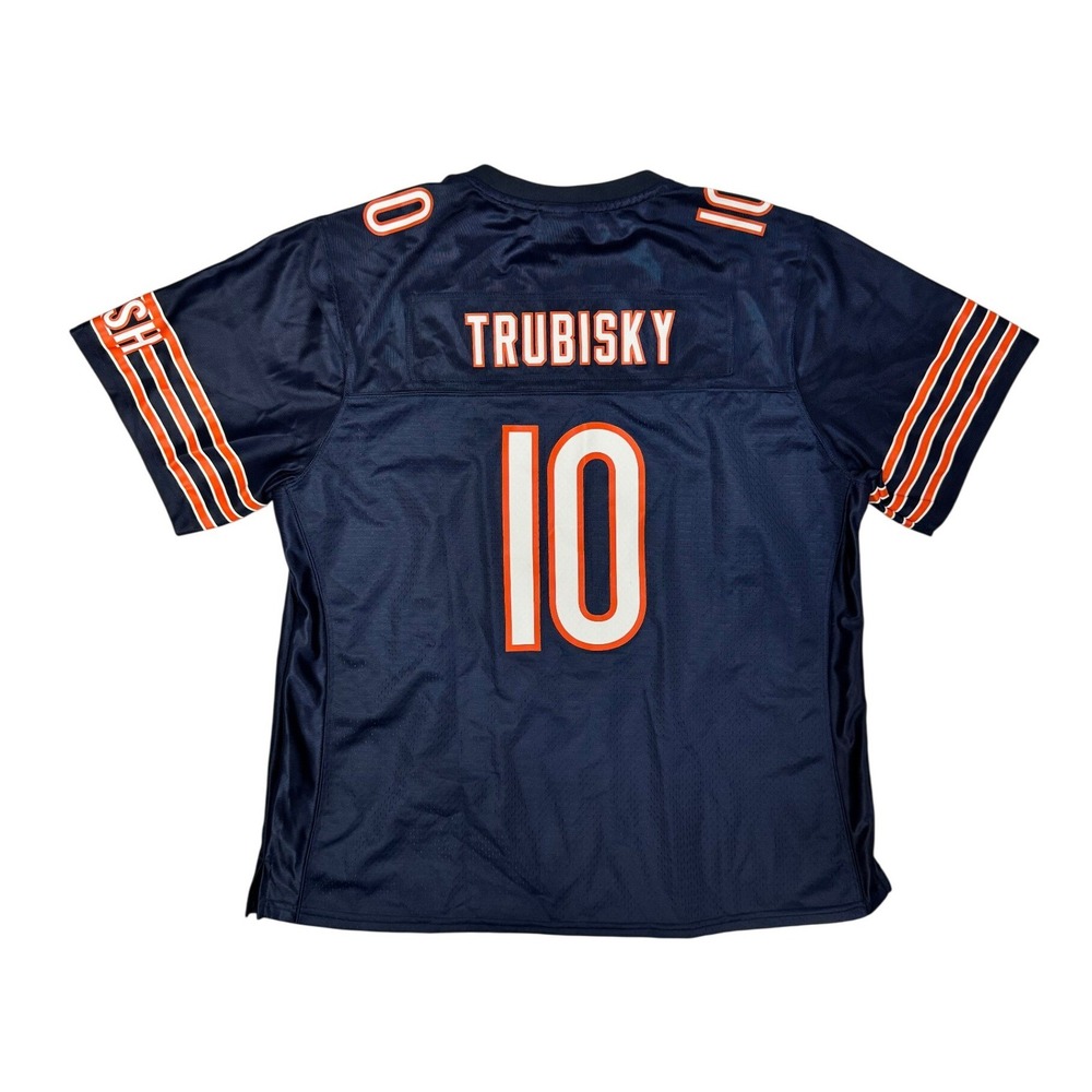 NFL Pro Line Chicago Bears Mitchell Trubisky 10 Jersey Navy Blue Mens 2XL New - Picture 2 of 6